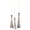 Marble Resin Candle Holders - Set of 3 Exquisite Decorative Taper Candlesticks for Luxurious Home Decor, Elegant Dining Table Centerpieces, Stylish Interior Accents, and Exclusive Event Illumination